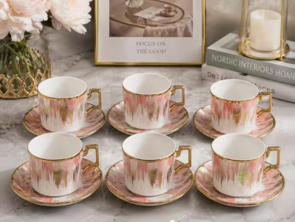 Ceramic Tea Cup & Saucer