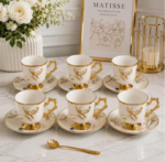 Ceramic Tea Cup & Saucer
