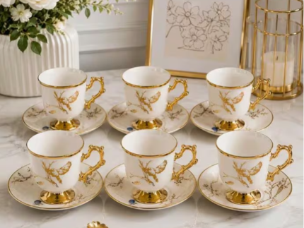 Ceramic Tea Cup & Saucer