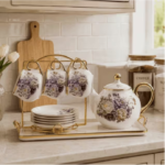 Ceramic Floral Tea Set