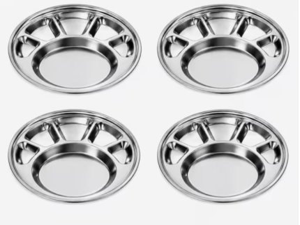 Stainless Steel Round Thali Plates