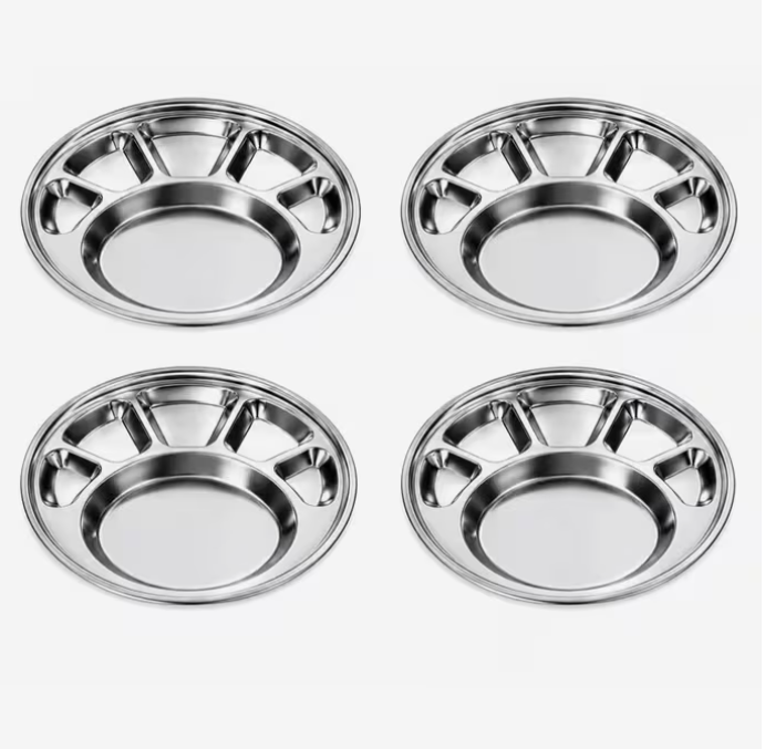 Capture Stainless Steel Round Thali Plates