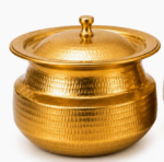 Gold Hammered Serving Pot