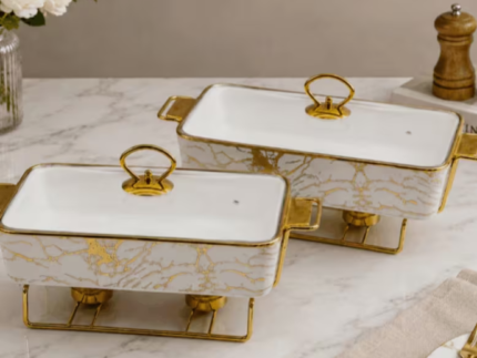 Ceramic Chafing Dish Set