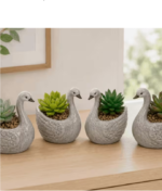 Decorative Swan Flower Pots