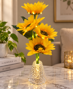 Sunflower LED Vase Lights, view 2