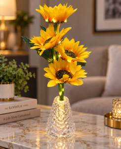 Sunflower LED Vase Lights, view 3