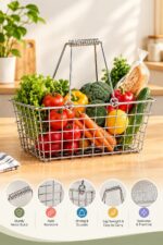Stainless Steel Wire Shopping Baskets