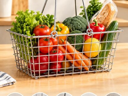 Stainless Steel Wire Shopping Baskets