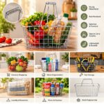 Stainless Steel Wire Shopping Baskets