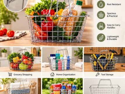 Stainless Steel Wire Shopping Baskets
