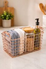 Gold Wire Shopping Baskets