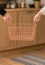 Gold Wire Shopping Baskets