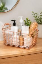 Gold Wire Shopping Baskets