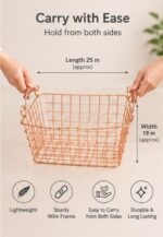 Gold Wire Shopping Baskets