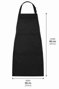 Black Kitchen Apron, view 2
