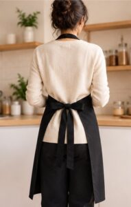 Black Kitchen Apron, view 5